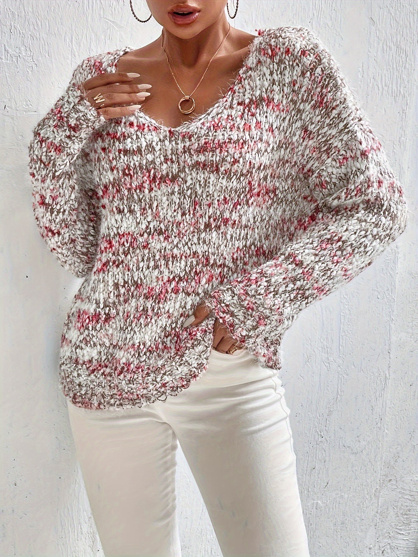 Pull À Coupe Ample Avec Manches Longues Pour Femme | Idéal Pour Usage Quotidien