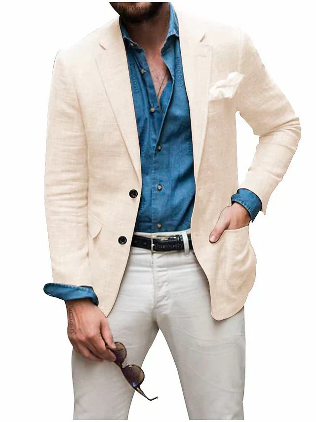 Blazer avec Poche Poitrine pour Homme | Idéal pour le Printemps et l’Été