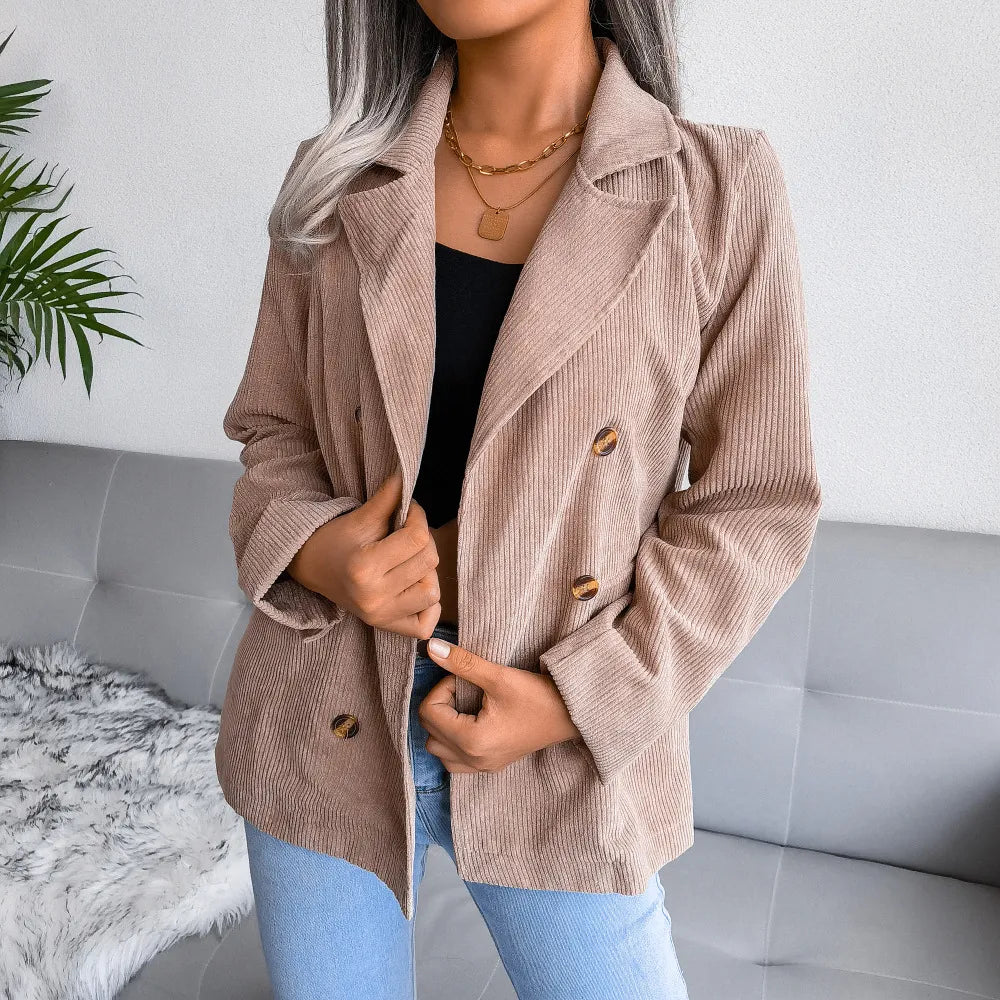 Blazer Avec Fermeture Frontale Et Coupe Structurée Pour Femmes | Idéal Pour Le Quotidien Et Le Travail