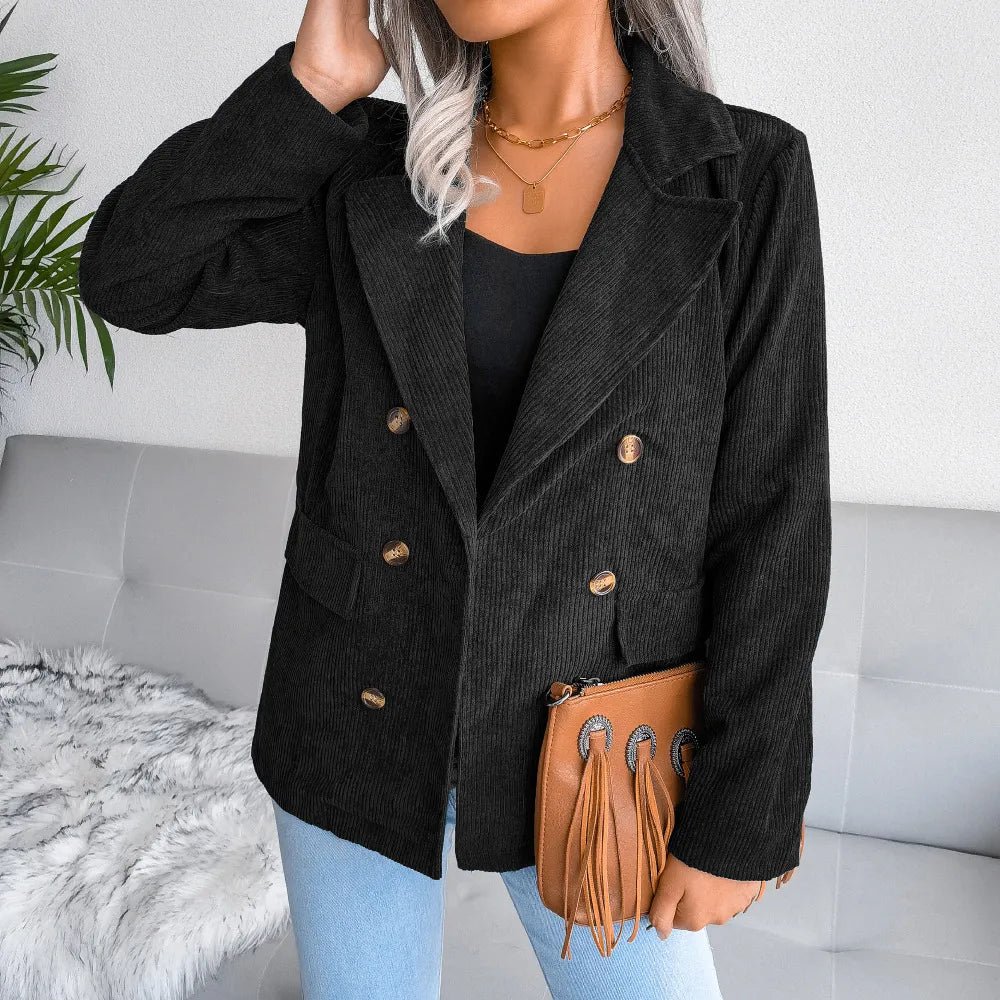 Blazer Avec Fermeture Frontale Et Coupe Structurée Pour Femmes | Idéal Pour Le Quotidien Et Le Travail