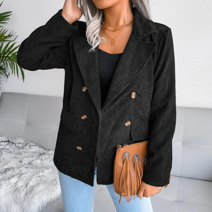 Blazer Avec Fermeture Frontale Et Coupe Structurée Pour Femmes | Idéal Pour Le Quotidien Et Le Travail