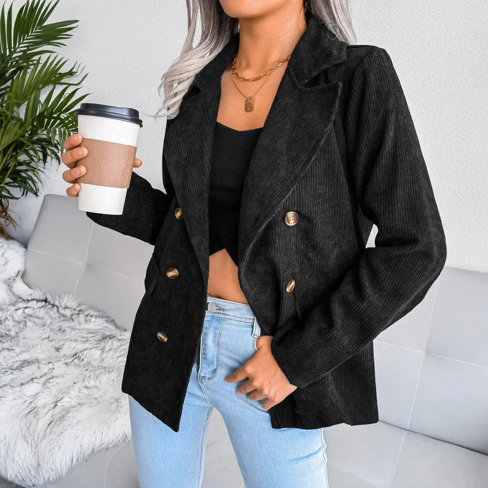 Blazer Avec Fermeture Frontale Et Coupe Structurée Pour Femmes | Idéal Pour Le Quotidien Et Le Travail