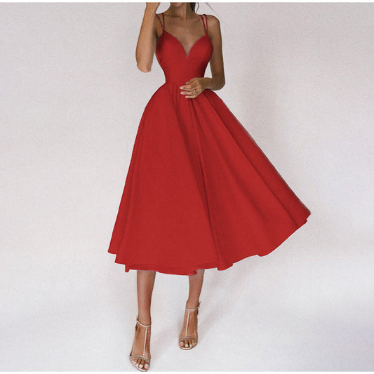 Robe Formelle Avec Col En V Pour Femme | Idéale Pour Mariages Et Événements Habillés