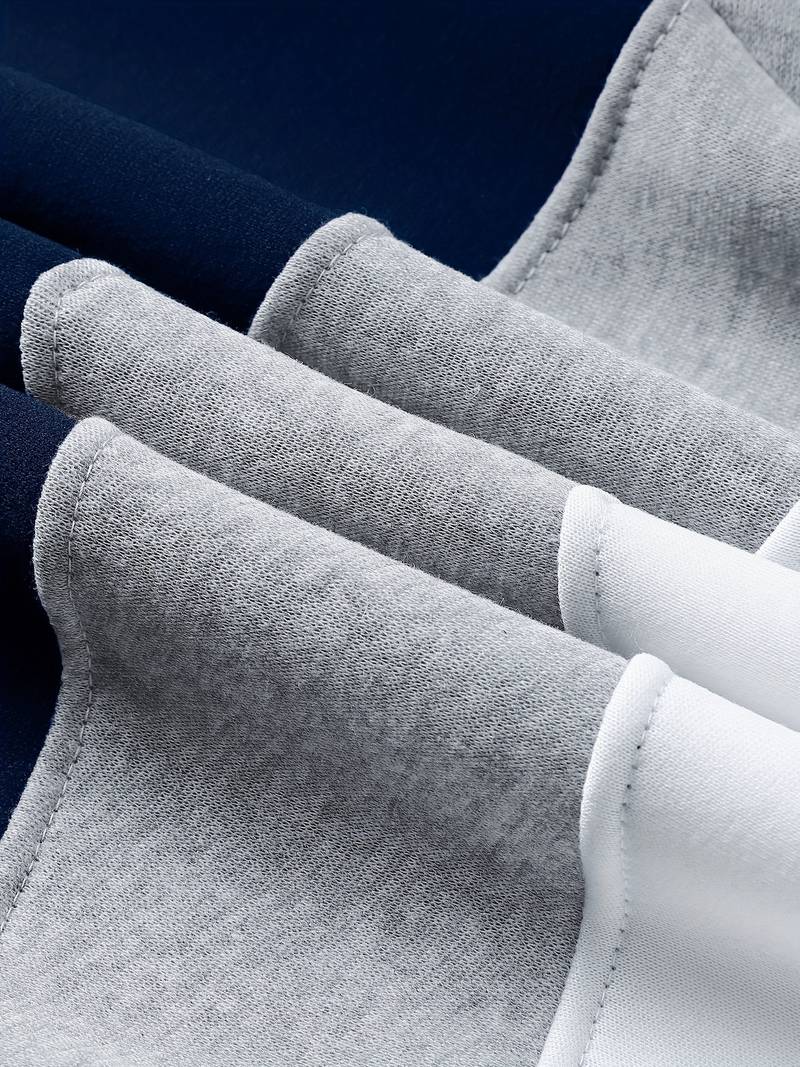 Sweat à capuche colorblock manches longues pour hommes