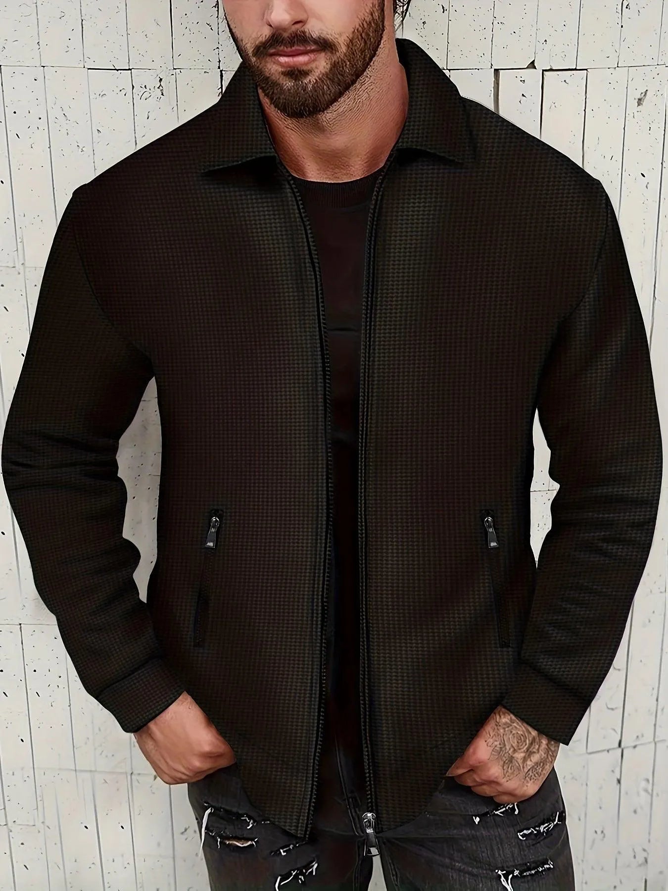Veste Casual Uni Pour Homme | Idéal Pour Un Usage Quotidien