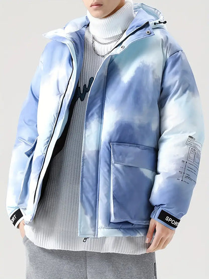 Veste À Fermeture Zippée avec Motif Dégradé pour Homme | Idéale pour Le Quotidien