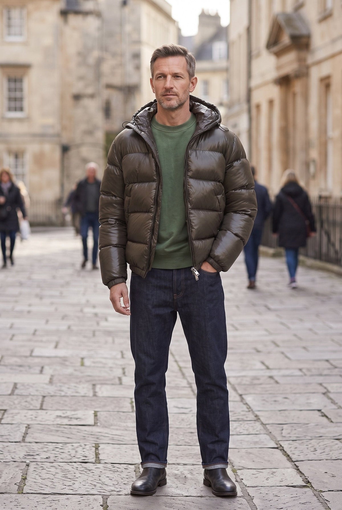 Doudoune à capuche pour hommes
