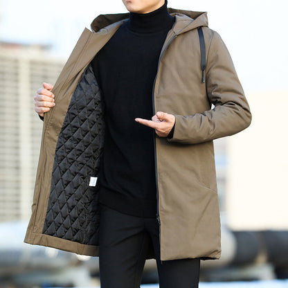 Parka Longue avec Capuche et Poches Multiples pour Homme | Idéale pour Temps Froid et Humide