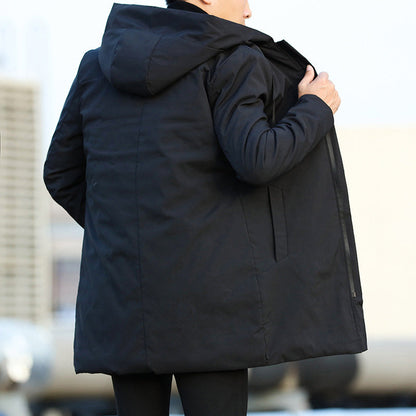 Parka Longue avec Capuche et Poches Multiples pour Homme | Idéale pour Temps Froid et Humide