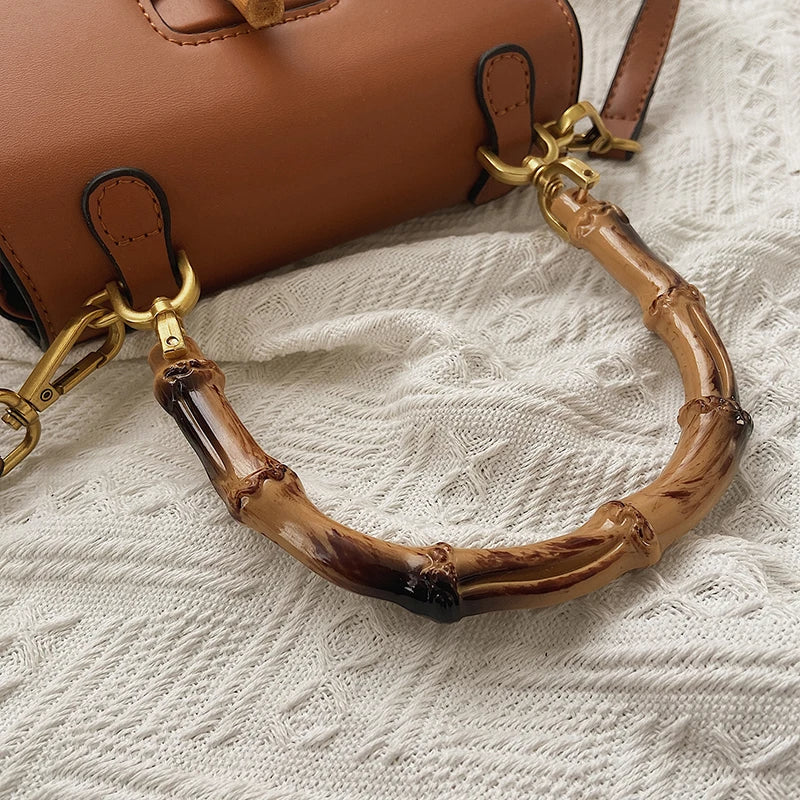 Sac Structuré Avec Poignée Bambou Et Bandoulière Ajustable | Idéal Pour Usage Quotidien