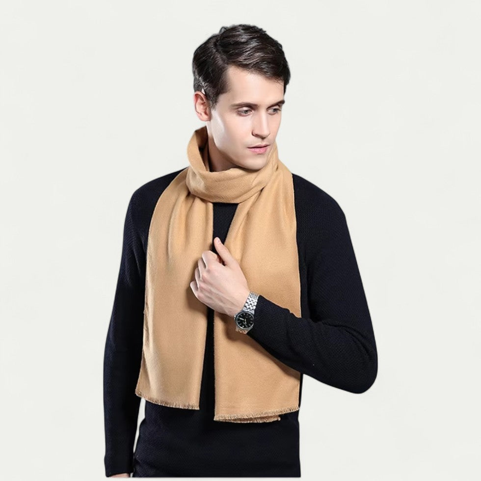 Écharpe pour Hommes avec Finition À Franges | Idéale pour La Saison Hivernale