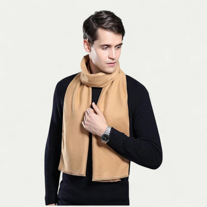 Écharpe pour Hommes avec Finition À Franges | Idéale pour La Saison Hivernale