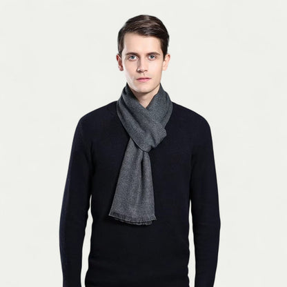Écharpe pour Hommes avec Finition À Franges | Idéale pour La Saison Hivernale