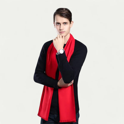 Écharpe pour Hommes avec Finition À Franges | Idéale pour La Saison Hivernale