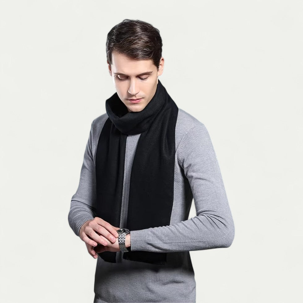 Écharpe pour Hommes avec Finition À Franges | Idéale pour La Saison Hivernale