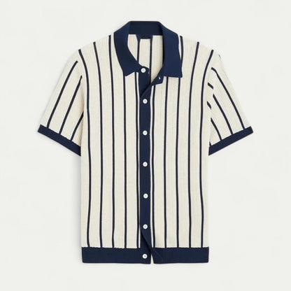 Chemise Boutonnée à Rayures pour Homme | Idéale pour l’Été et les Occasions Décontractées