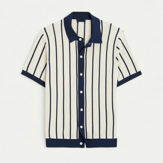 Chemise Boutonnée à Rayures pour Homme | Idéale pour l’Été et les Occasions Décontractées