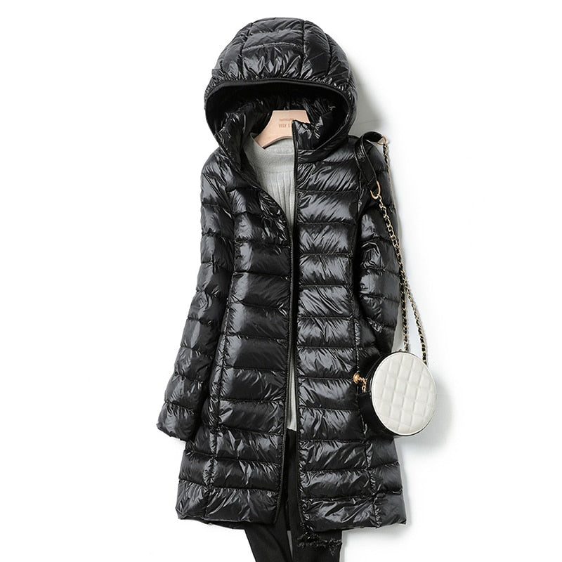 Manteau d’Hiver Léger avec Capuche Amovible pour Femme | Idéal pour la Saison Froide