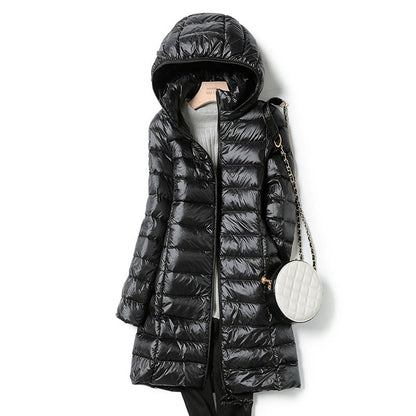 Manteau d’Hiver Léger avec Capuche Amovible pour Femme | Idéal pour la Saison Froide