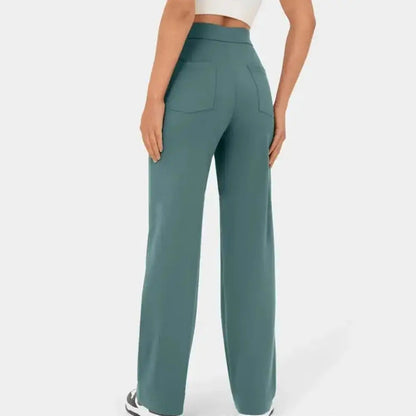 Pantalon Taille Haute à Jambe Large pour Femme | Idéal pour le Bureau et les Sorties
