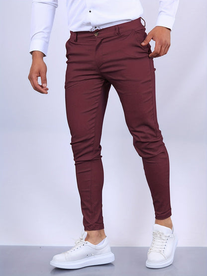 Pantalon Chino À Coupe Ajustée pour Homme | Idéal pour Le Travail Et Les Occasions Décontractées