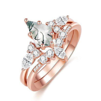 Bague Classique avec Pierre Naturelle pour Adulte | Idéale pour les Occasions Spéciales