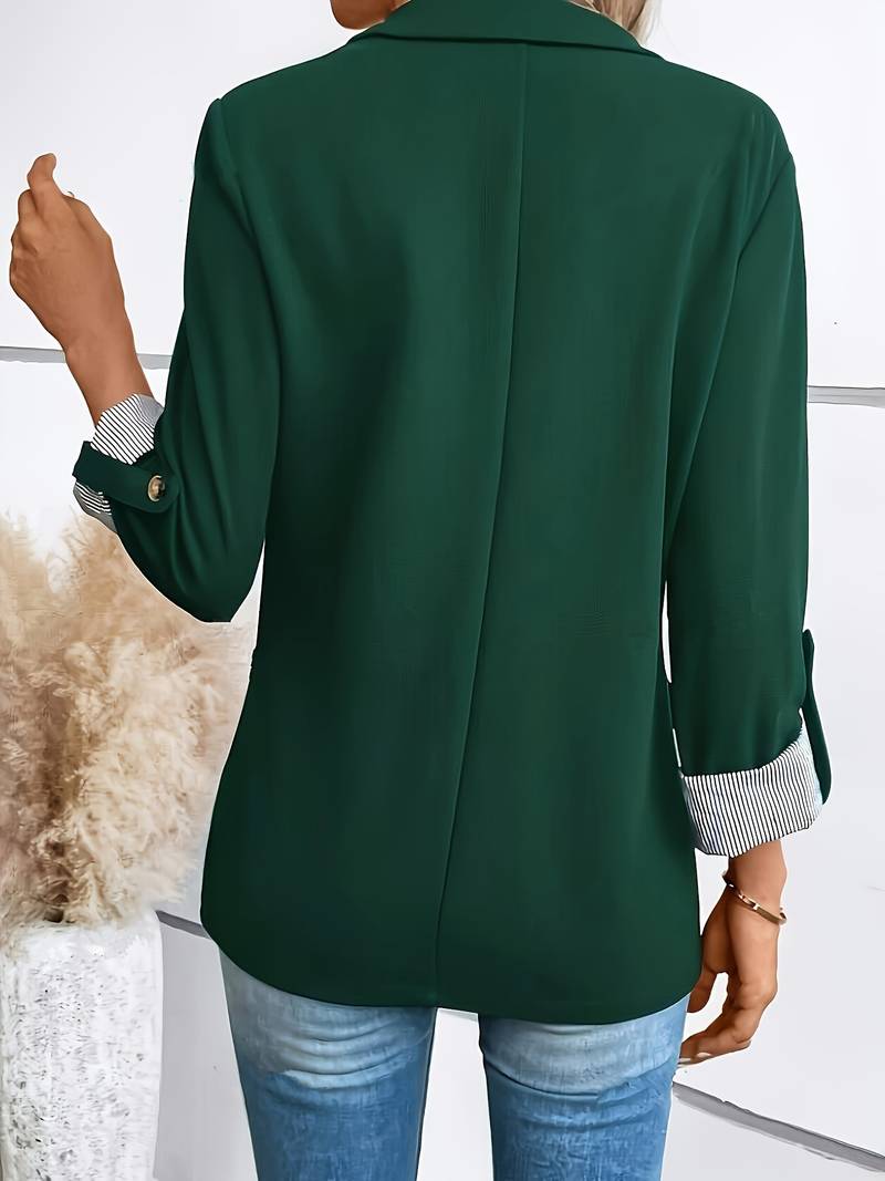 Blazer Structuré À Double Boutonnage Pour Femmes | Idéal Pour Travail Et Usage Quotidien