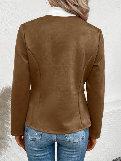 Veste Avec Fermeture Zippée Et Coupe Structurée Pour Femmes | Idéal Pour Les Saisons De Transition
