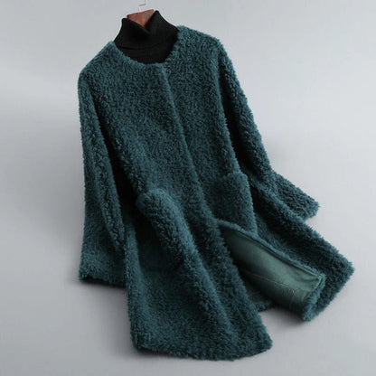 Manteau Long avec Col Large pour Femme | Idéal pour La Saison Froide