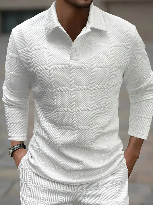 Chemise À Manches Longues Avec Fermeture À Boutons Pour Homme | Idéale Pour Usage Quotidien