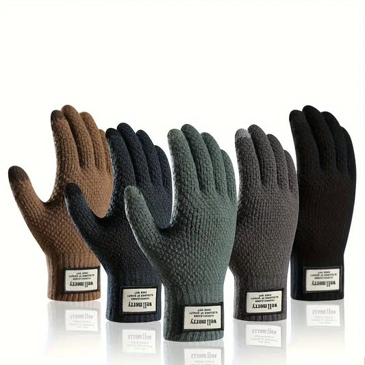 Gants Tricotés avec Fonction Écran Tactile pour Homme | Idéal pour l’Hiver