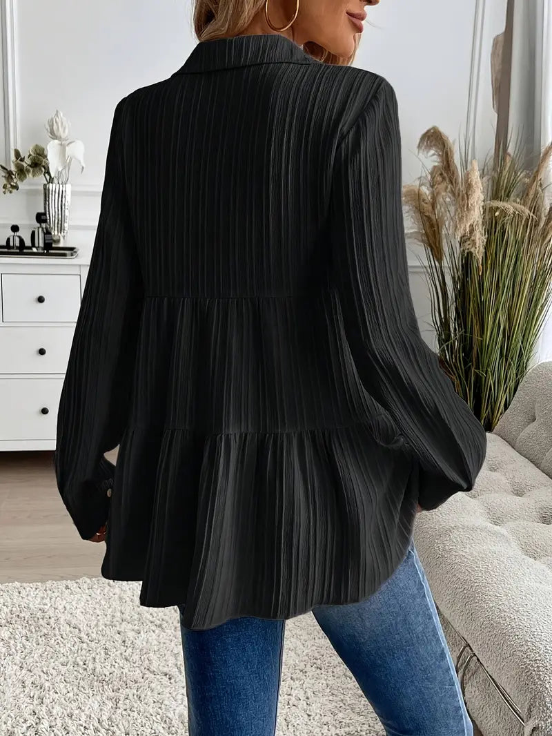Chemise À Manches Longues Avec Fermeture Boutonnée Pour Femmes | Idéal Pour Travail Et Usage Quotidien
