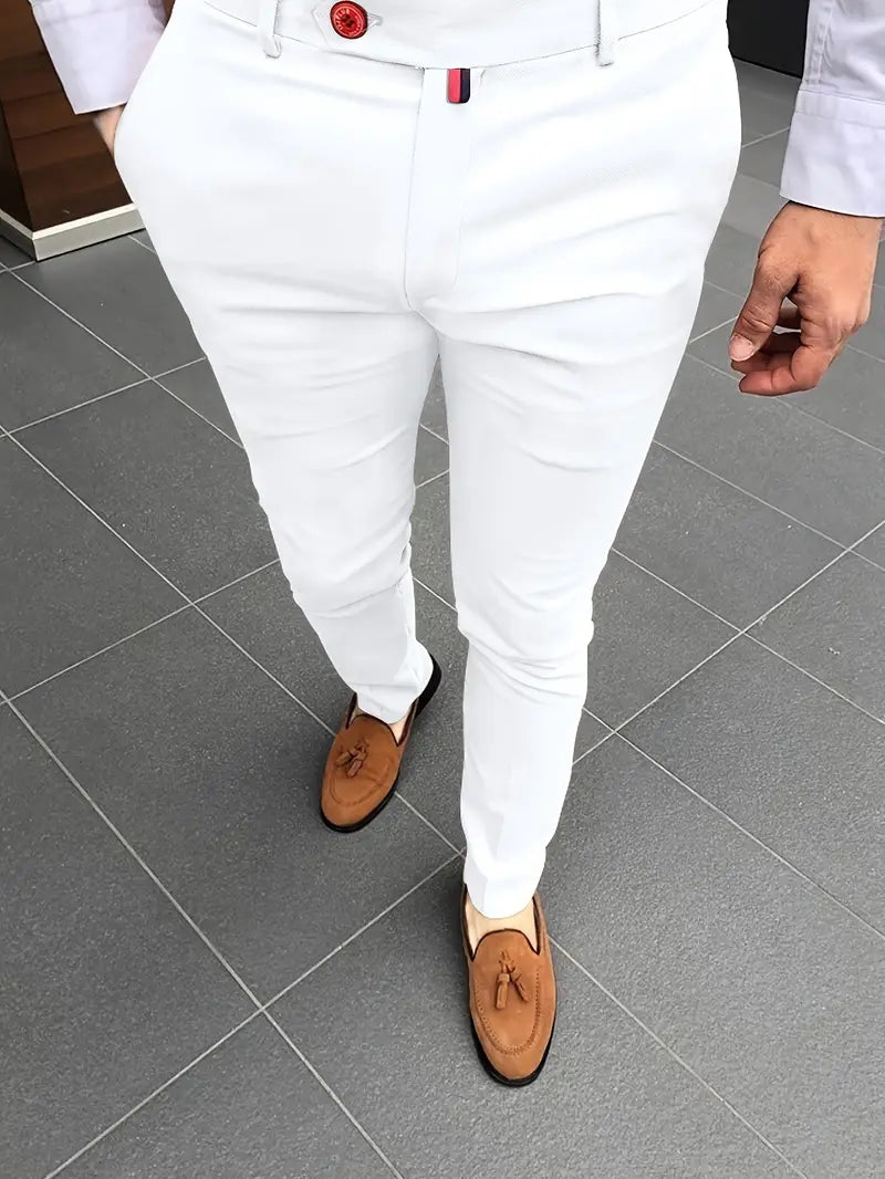 Pantalon De Costume À Coupe Ajustée Pour Homme | Idéal Pour Occasions Formelles