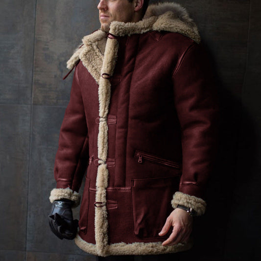 Parka Longue Homme | Capuche & Col Montant | Doublure Épaisse | Idéale Hiver