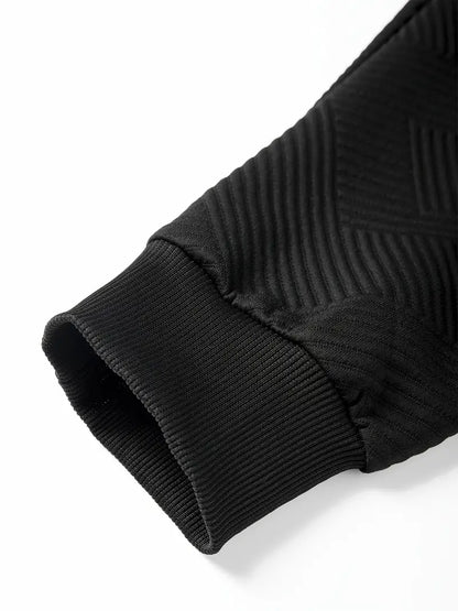 Ensemble Survêtement Texturé avec Capuche et Cordon de Serrage pour Homme | Idéal pour Usage Quotidien