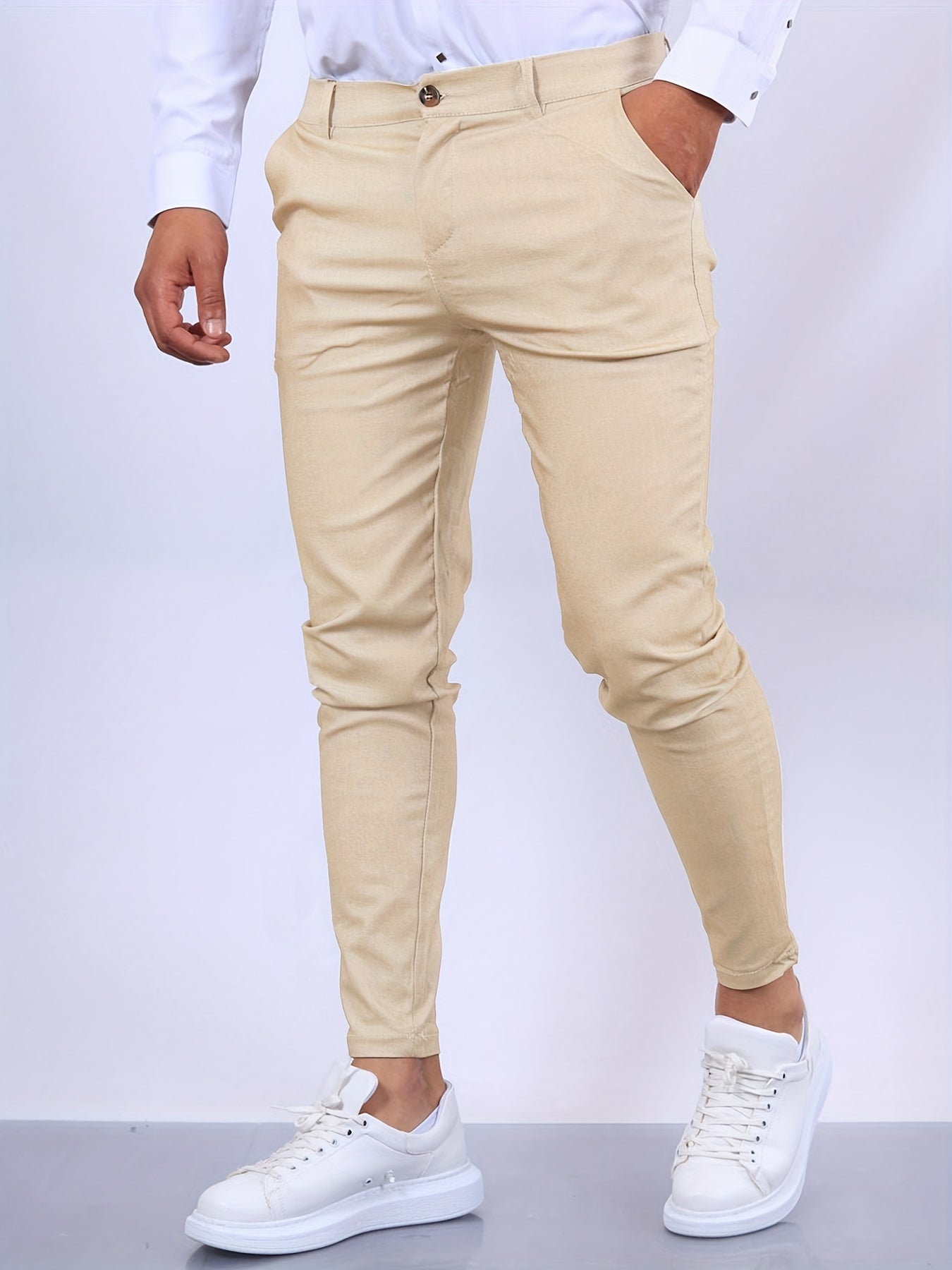 Pantalon Arne avec Coupe Slim pour Homme | Idéal pour le Bureau et les Occasions Formelles