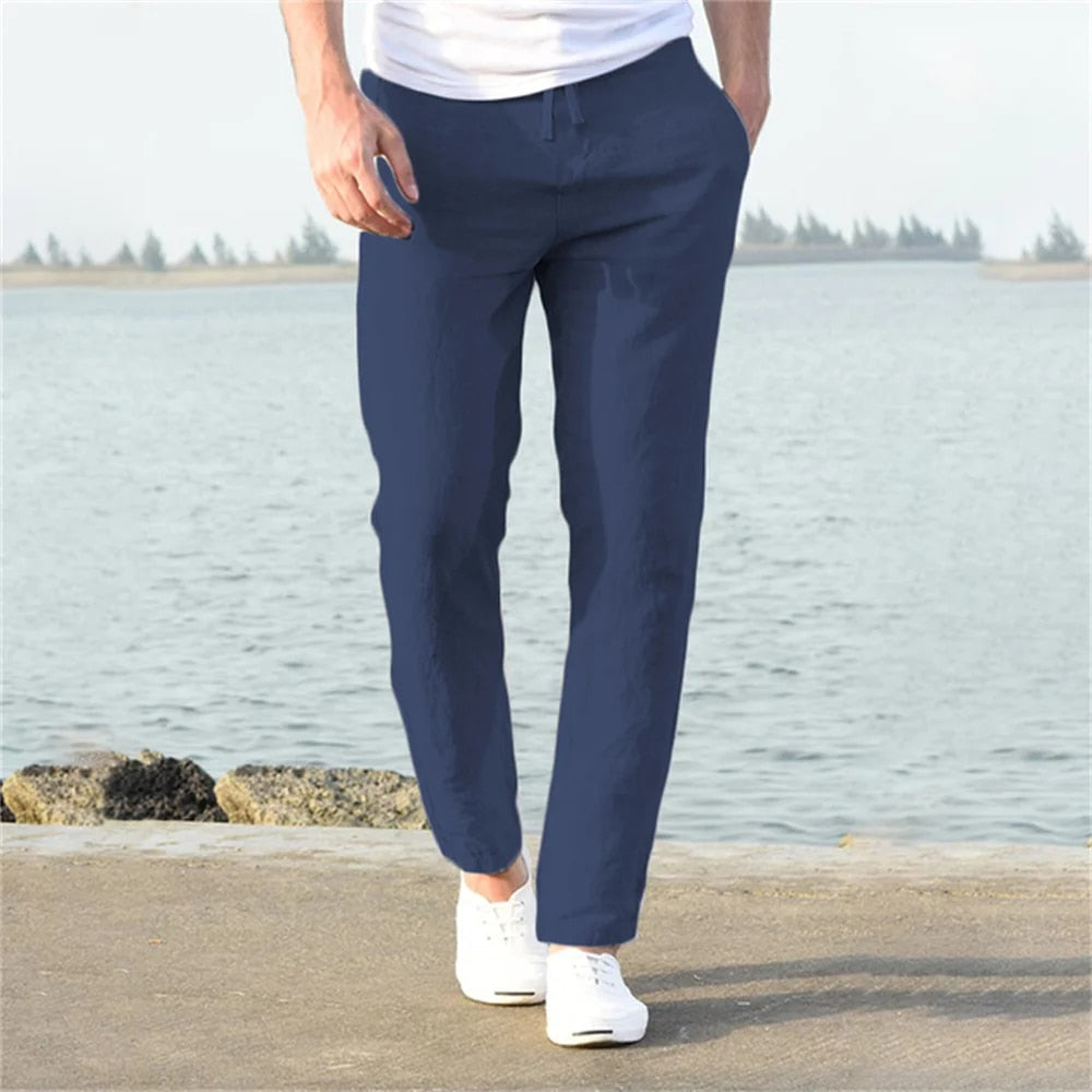 Pantalon avec Taille à Cordon Réglable pour Homme | Idéal pour le Quotidien et les Loisirs