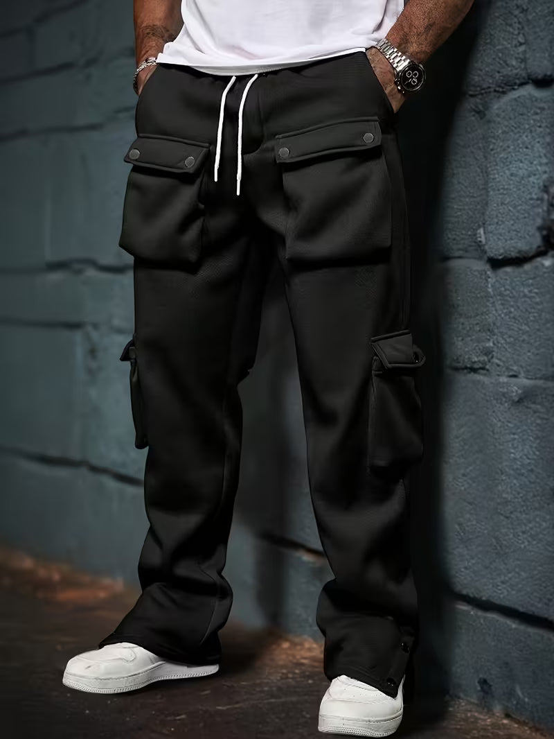Pantalon Jogger Cargo Avec Taille Élastique Et Poches Multiples Pour Hommes | Idéal Pour Les Tenues Décontractées