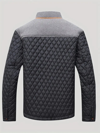 Veste D’Hiver avec Col Montant Et Fermeture Zippée pour Homme | Idéal pour La Saison Froide