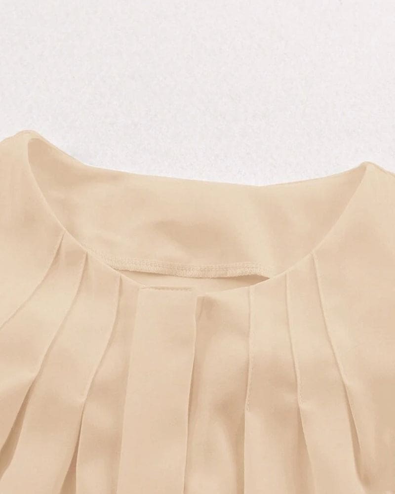 Chemise À Manches Longues Avec Manches Lanterne Et Col Rond Pour Femmes | Idéal Pour Travail Ou Usage Quotidien