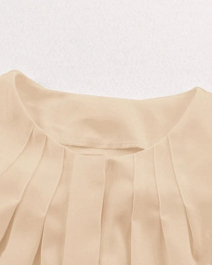 Chemise À Manches Longues Avec Manches Lanterne Et Col Rond Pour Femmes | Idéal Pour Travail Ou Usage Quotidien