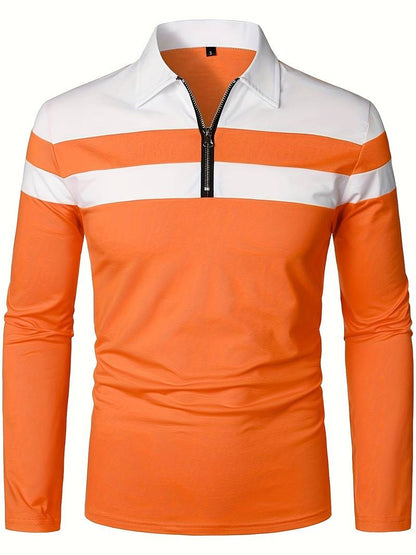 Polo À Manches Longues Avec Fermeture Zippée Pour Homme | Idéal Pour Un Usage Quotidien