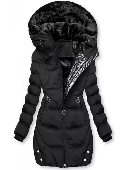 Veste D’Hiver Matelassée avec Doublure En Peluche pour Femme | Idéale par Temps Froid