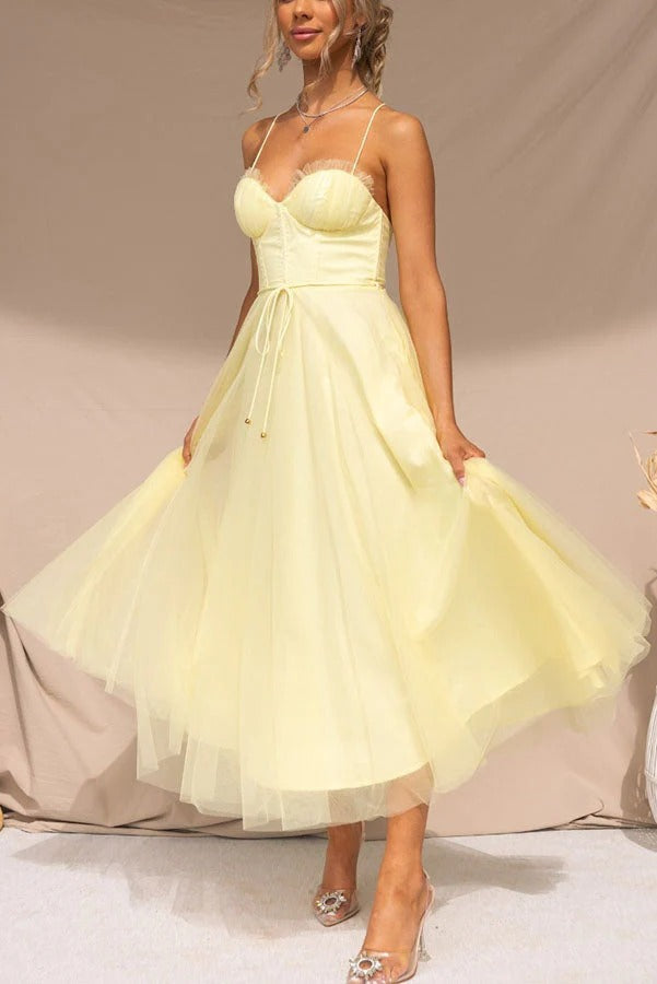 Robe Longue de Soirée à Bretelles en tissu Fluide pour Femme | Idéale pour les Cérémonies Estivales