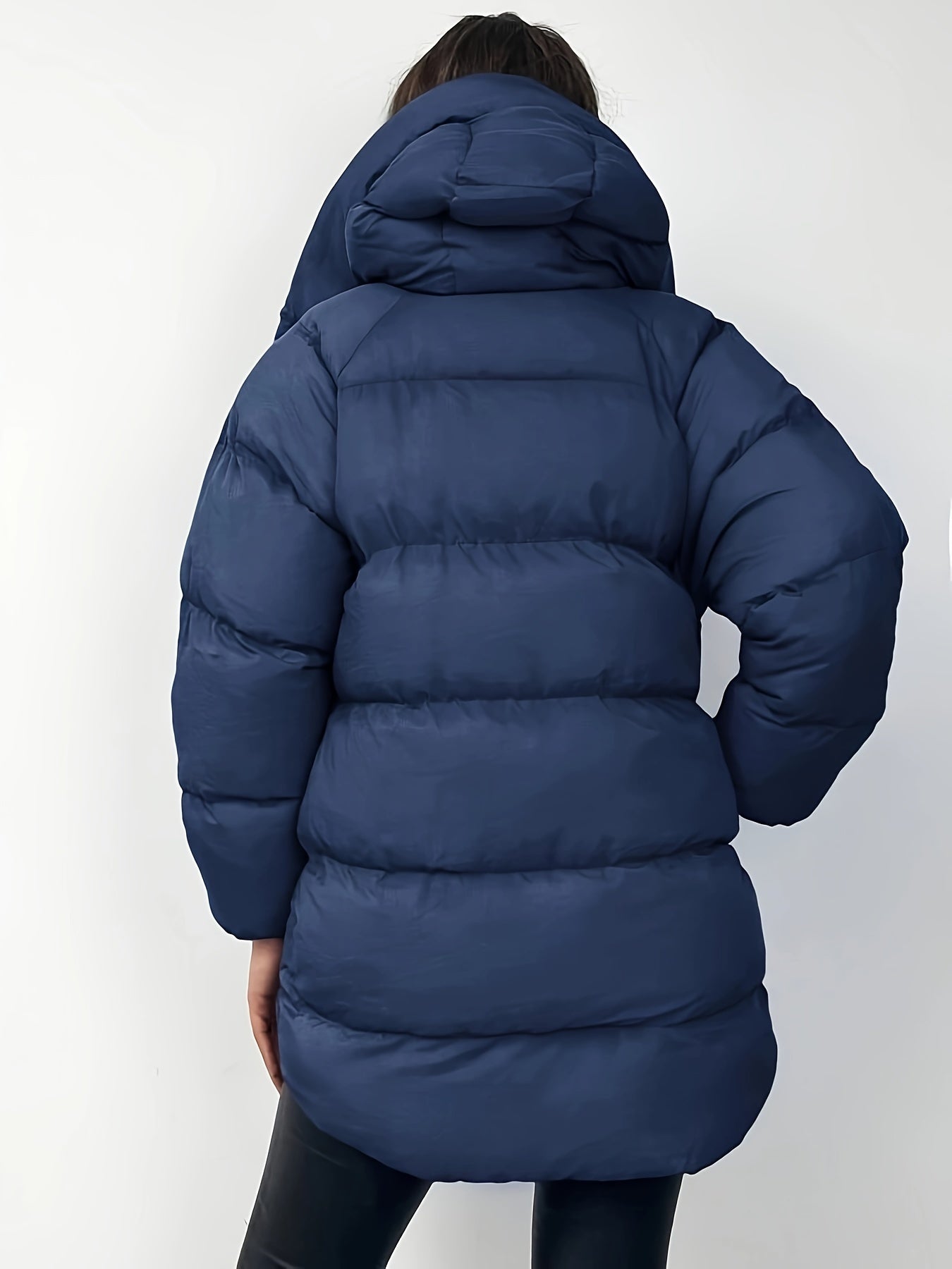 Doudoune Courte Matelassée avec Capuche et Col Montant pour Femme | Idéale par Temps Froid