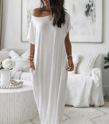Robe T-Shirt Longue avec Coupe Décontractée pour Femme | Idéale pour un Usage Quotidien