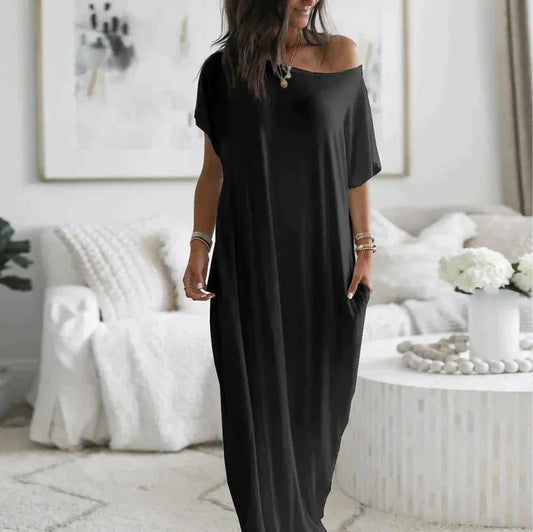 Robe T-Shirt Longue avec Coupe Décontractée pour Femme | Idéale pour un Usage Quotidien