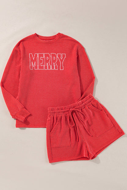 Ensemble loungewear à imprimé MERRY pour femmes