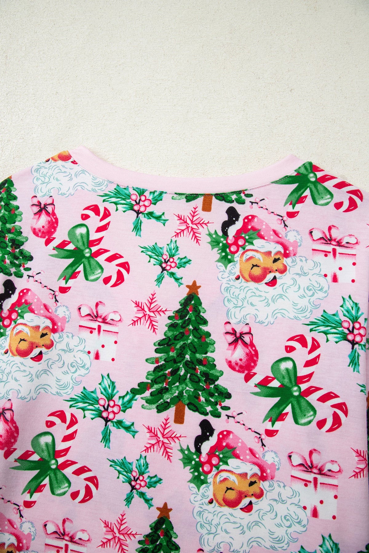 Ensemble loungewear imprimé Noël pour femmes