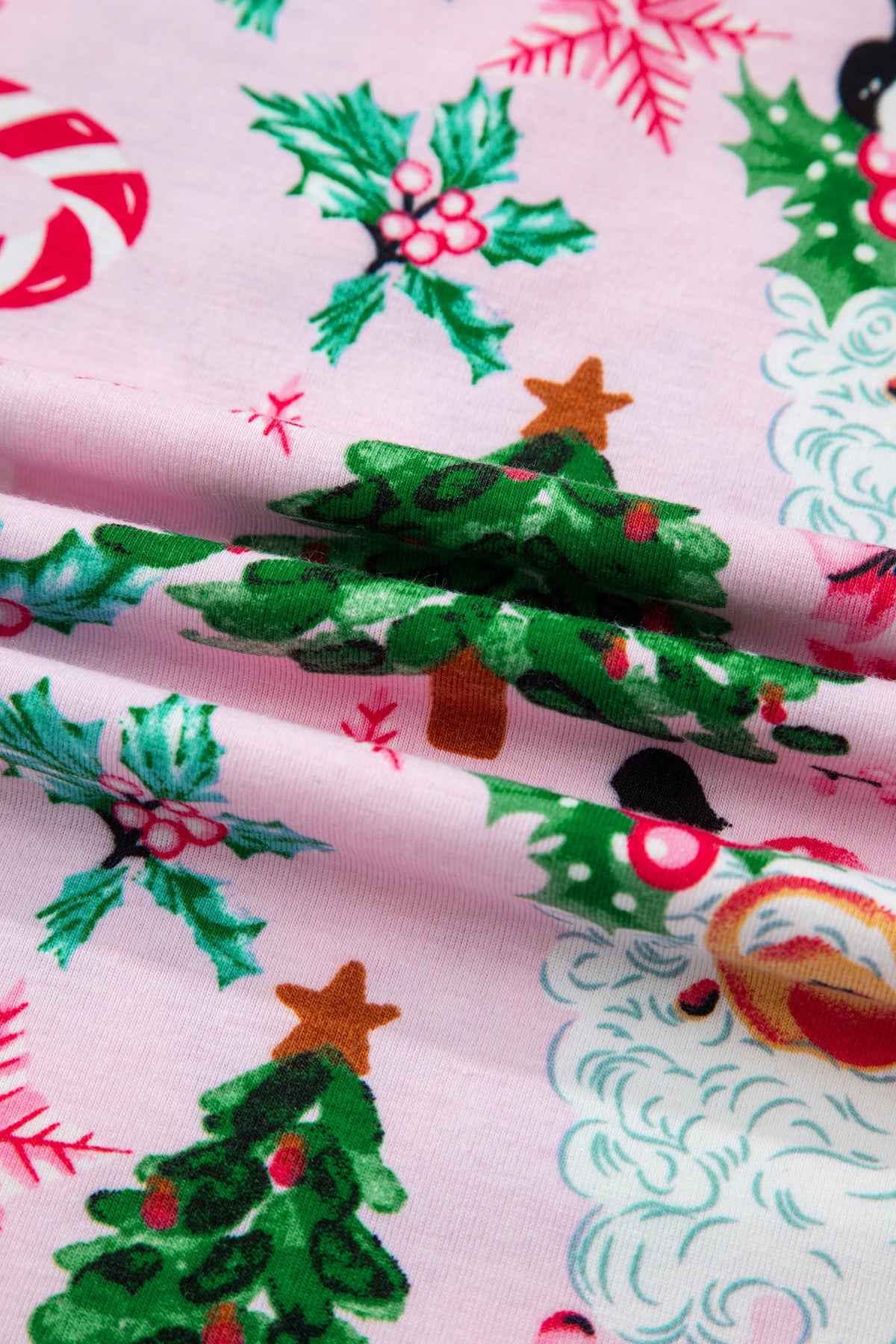 Ensemble loungewear imprimé Noël pour femmes
